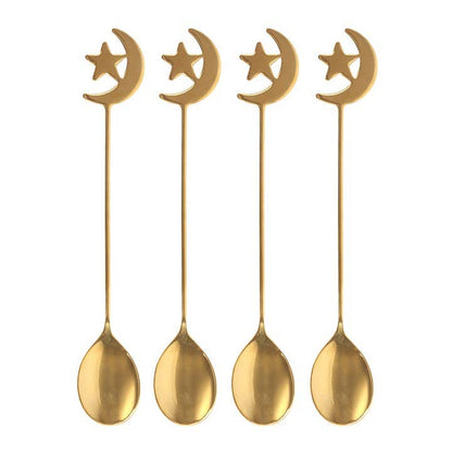 Star & Moon Teaspoons (Set of 4)