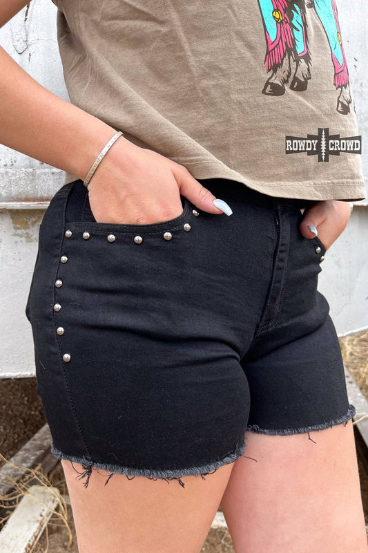 Shenandoah Stud Shorts - Black