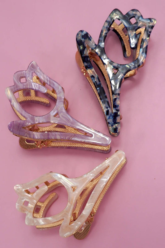 Tulip Hair Claw Clip