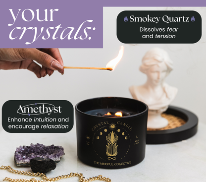 Intuition & Serenity Black Candle