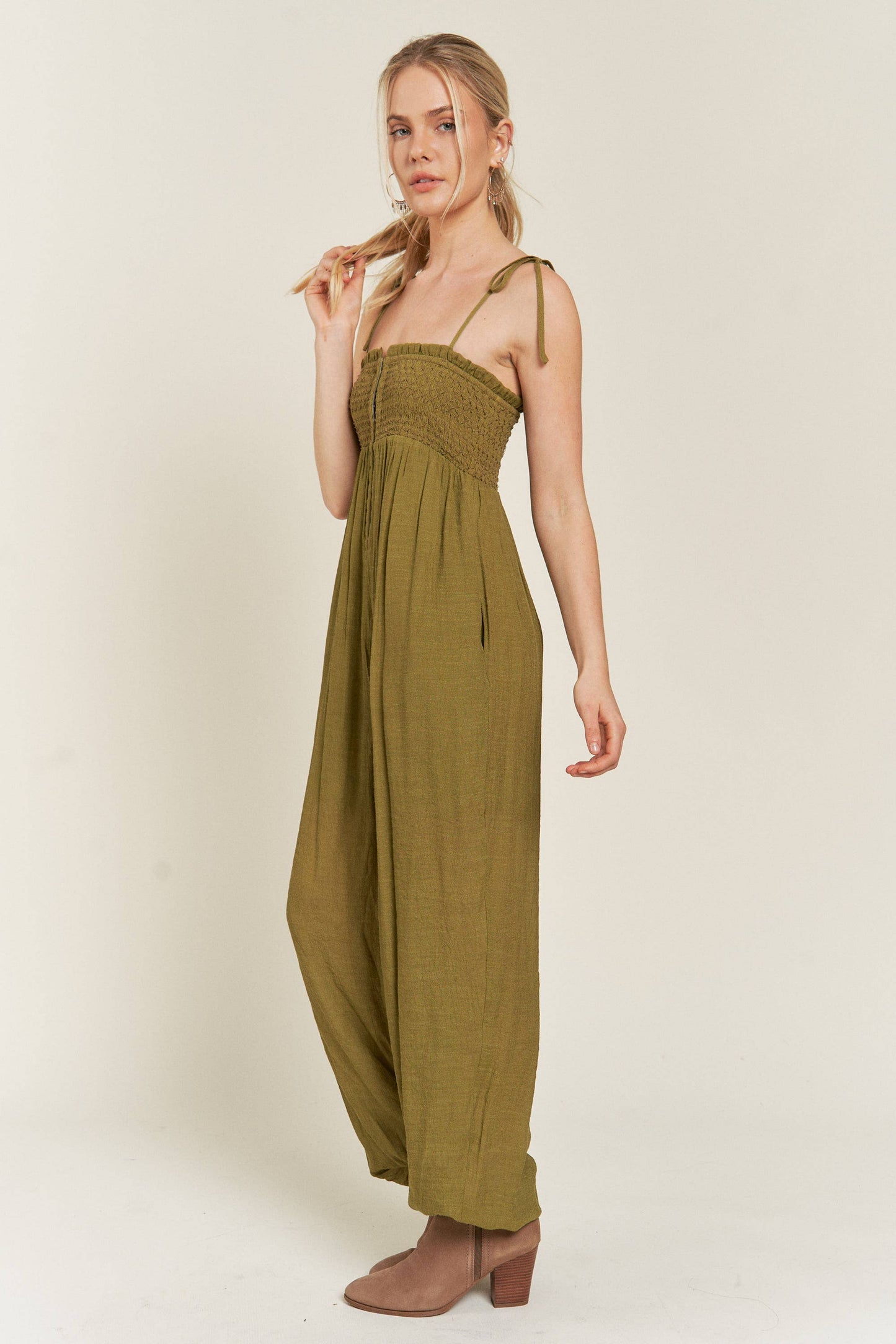 The Vivian Jumpsuit - Kiwi