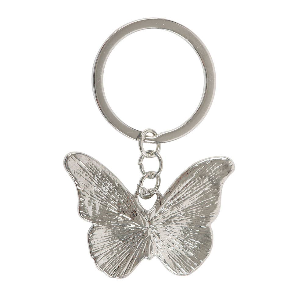 Pearly Butterfly Keychain