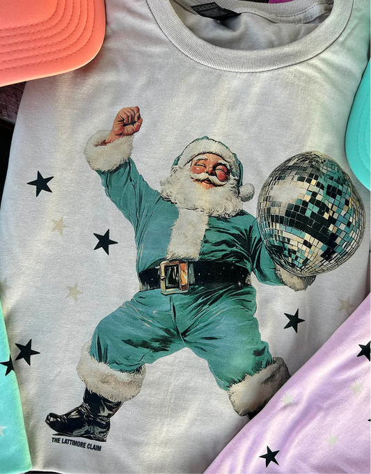Disco Dancing Santa Tee