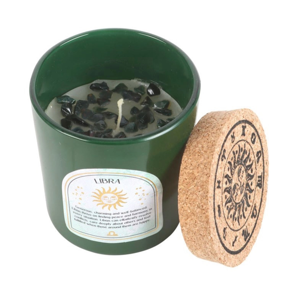 Zodiac Gemstone Crystal Candles