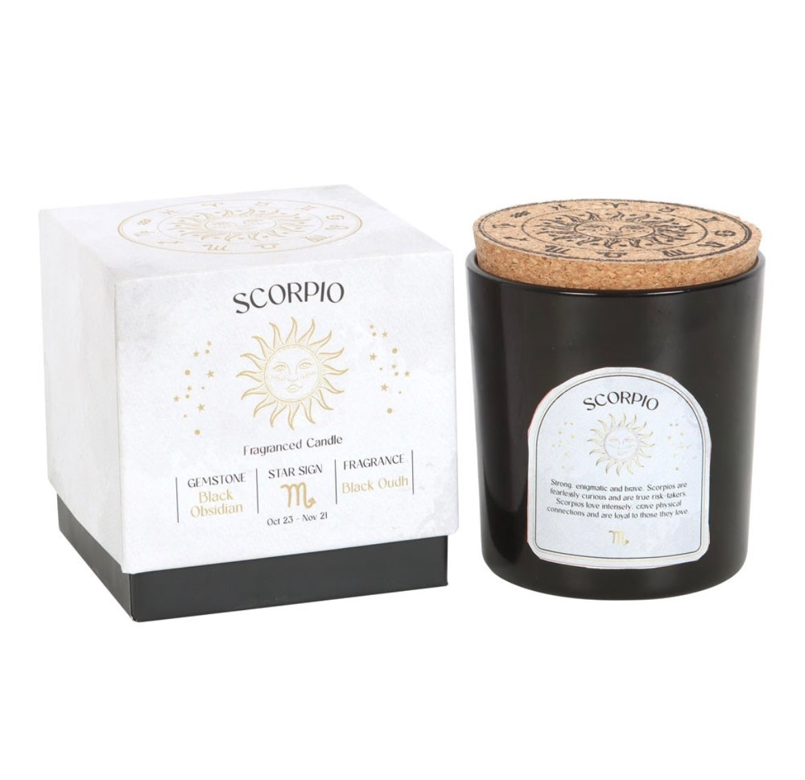 Zodiac Gemstone Crystal Candles