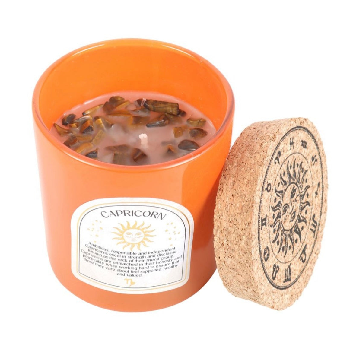 Zodiac Gemstone Crystal Candles