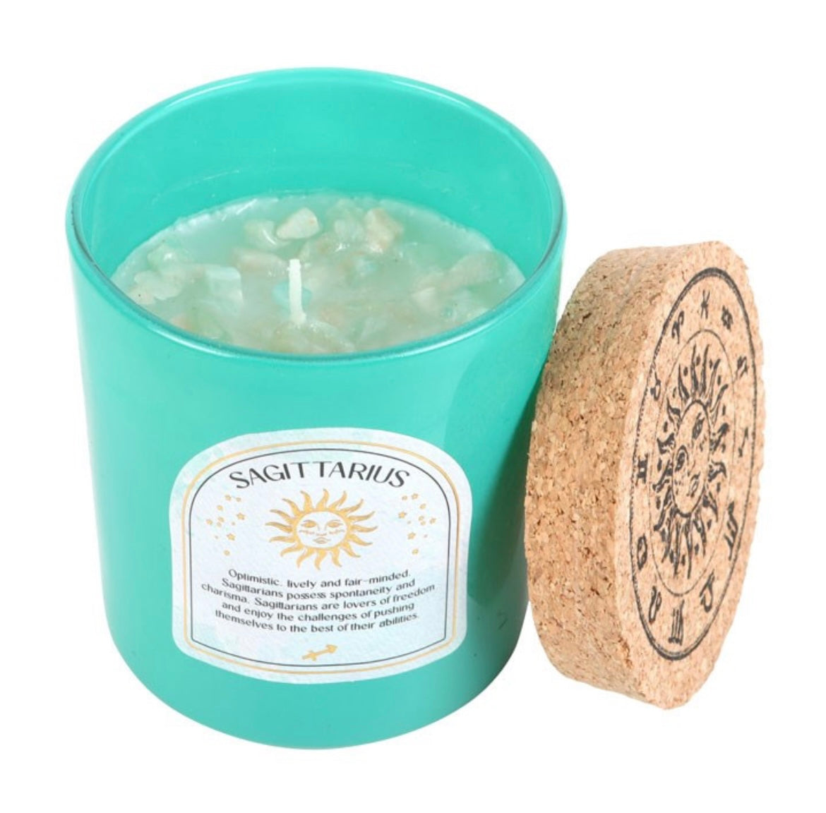 Zodiac Gemstone Crystal Candles