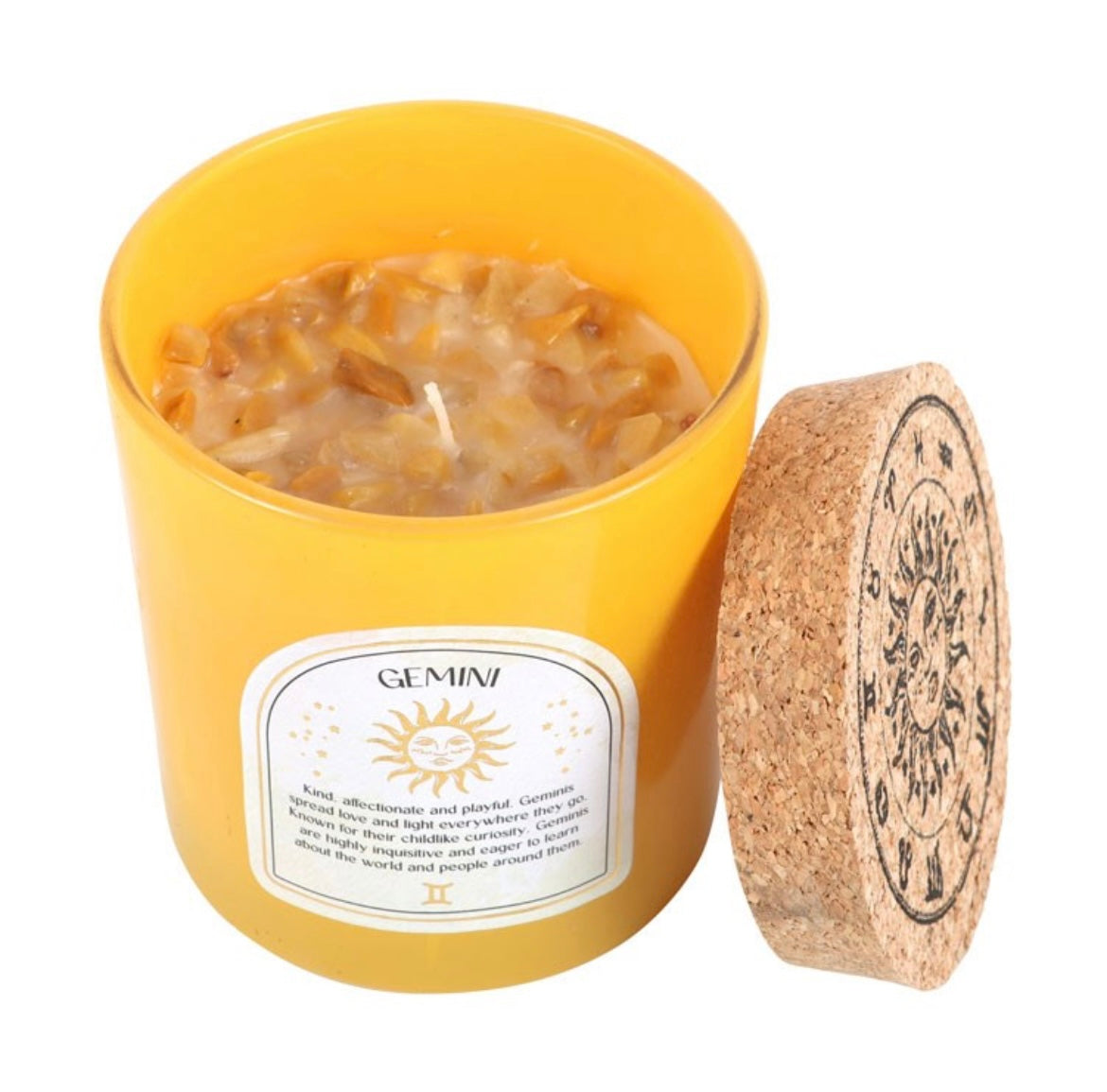 Zodiac Gemstone Crystal Candles