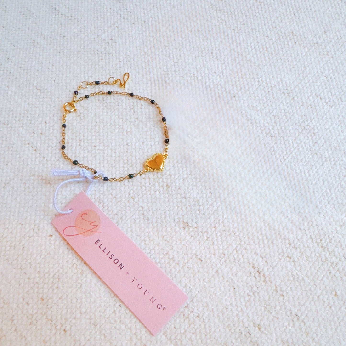 Dainty Dots Heart Chain Bracelet