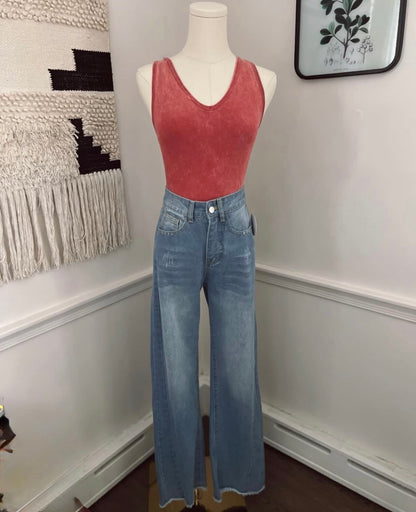 PLUS Mineral Wash Racerback Bodysuit