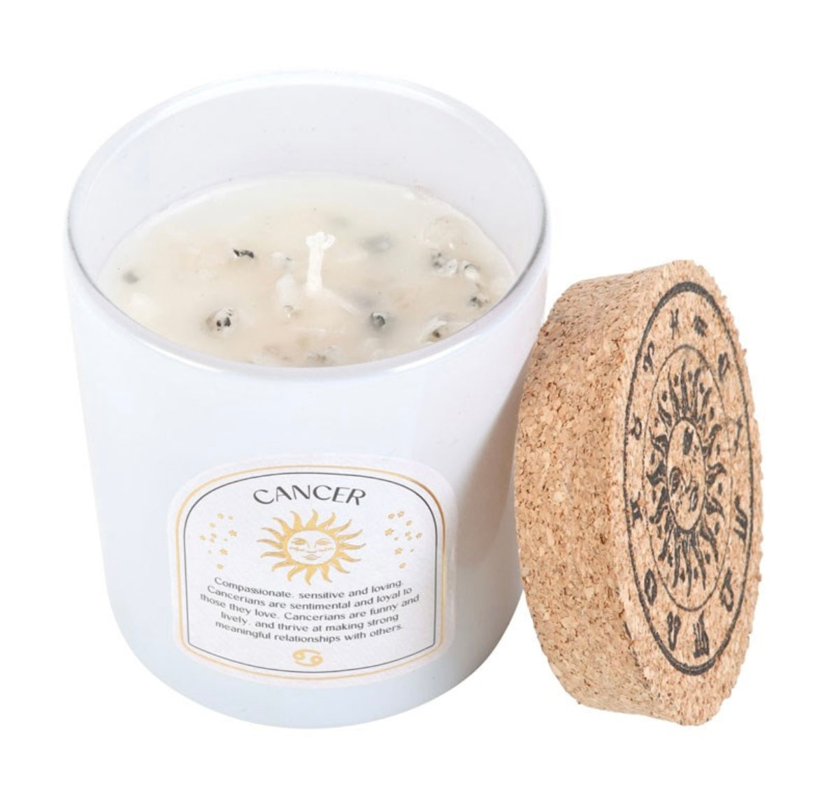 Zodiac Gemstone Crystal Candles