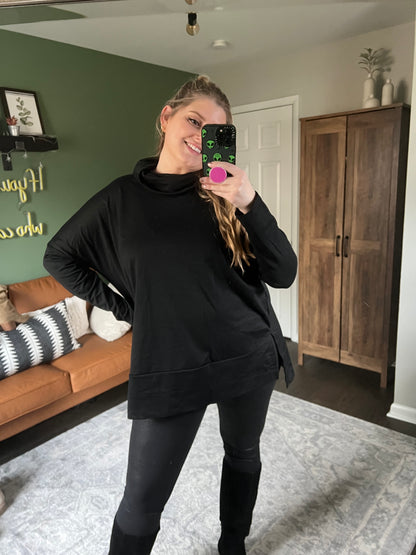 Cowl Neck Tunic Top