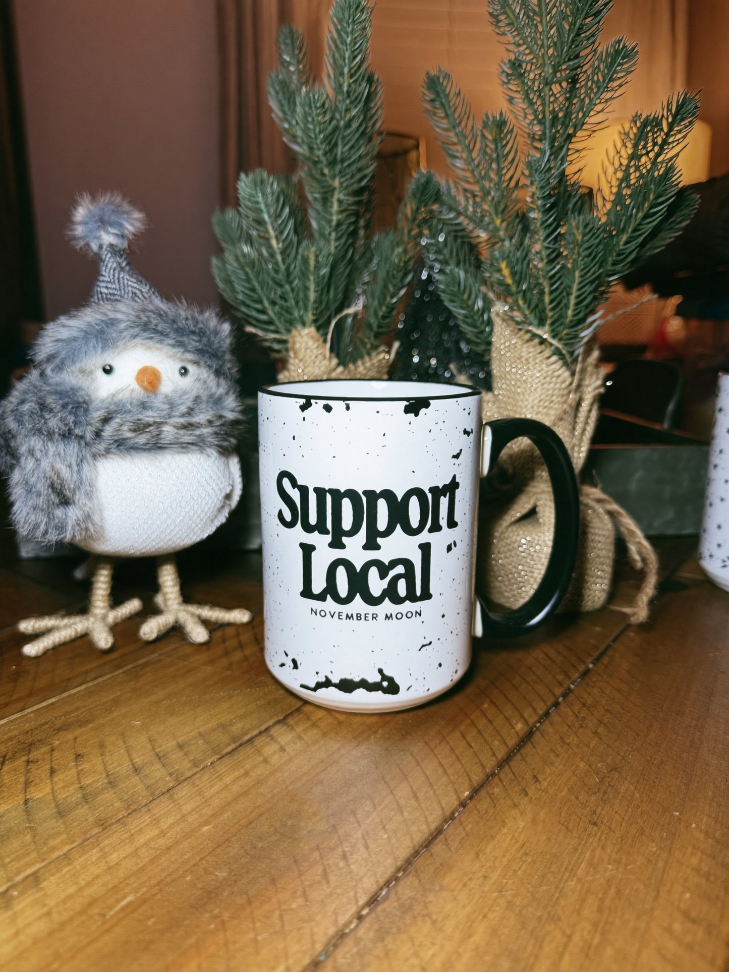 Support Local NM Distressed Mug