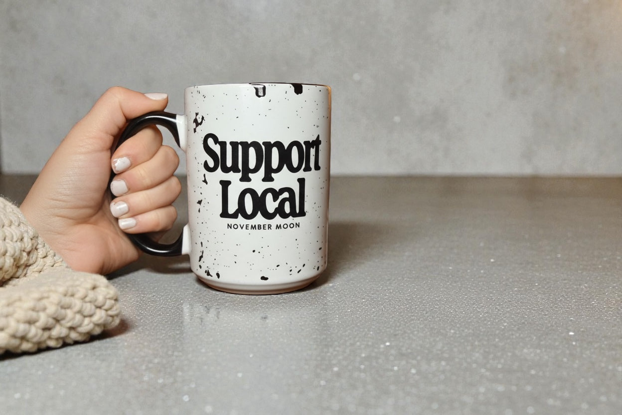 Support Local NM Distressed Mug
