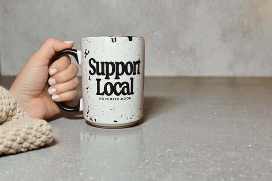 Support Local NM Distressed Mug