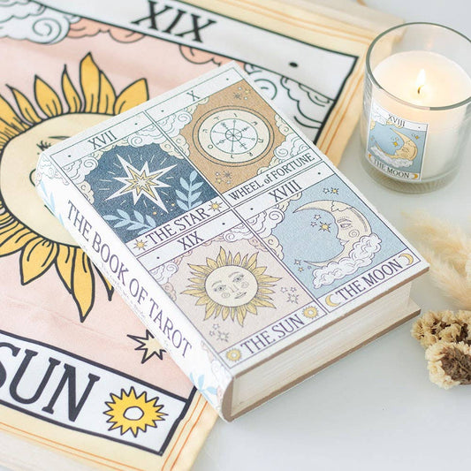 Vintage Tarot Book Wooden Storage Box