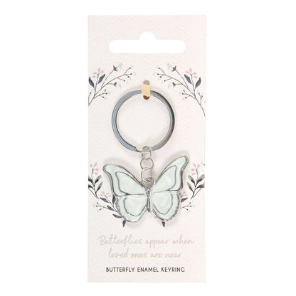 Pearly Butterfly Keychain