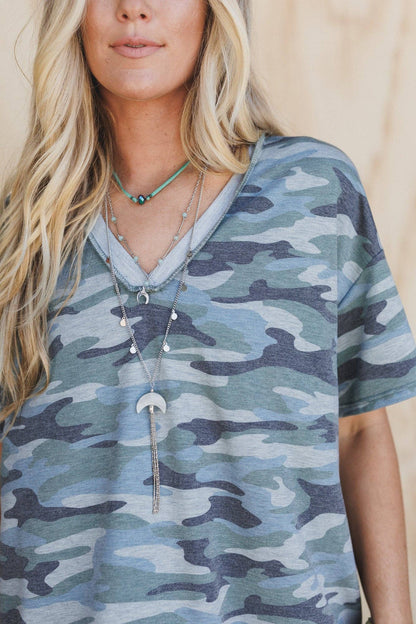 Blue Moonstone Layered Necklace