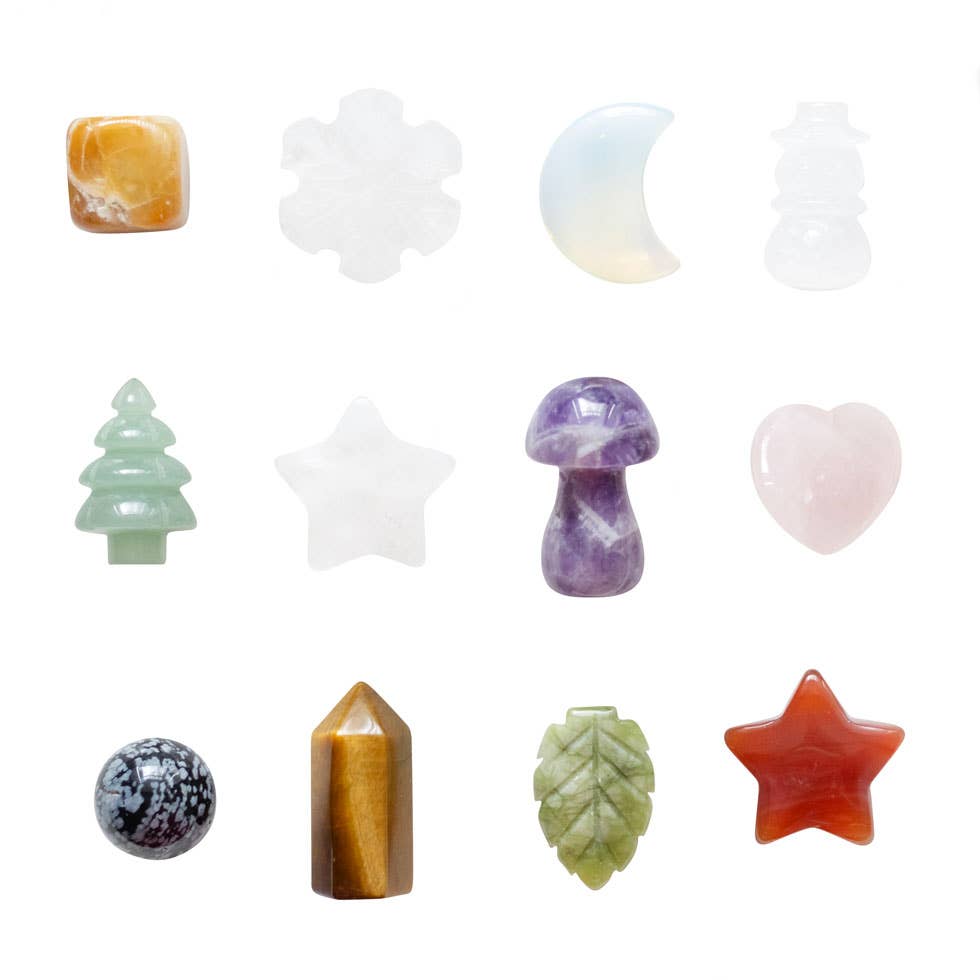 12 Days of Christmas-Shaped Crystals Advent Calendar