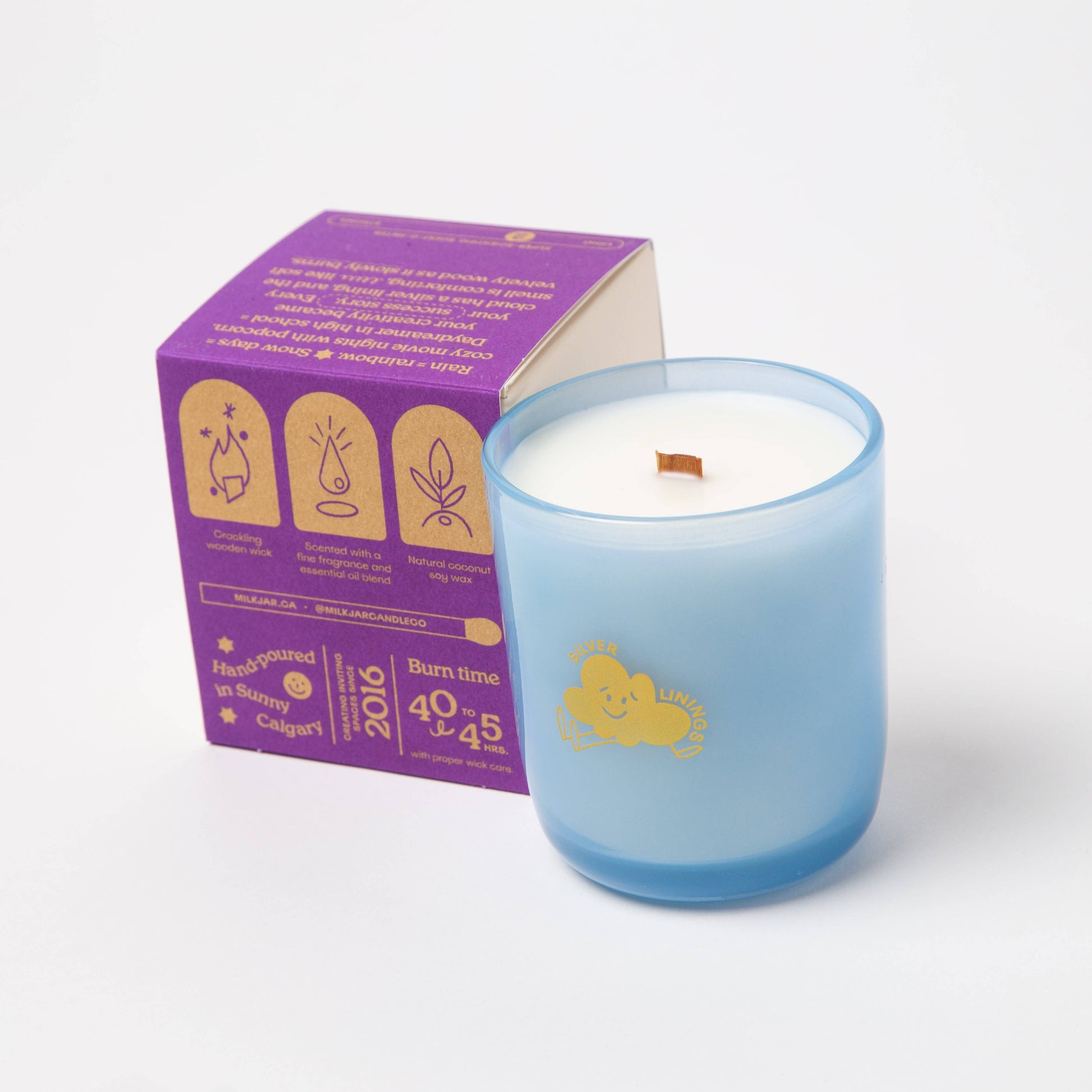 Silver Linings - Palo Santo & Oud Candle - November Moon  