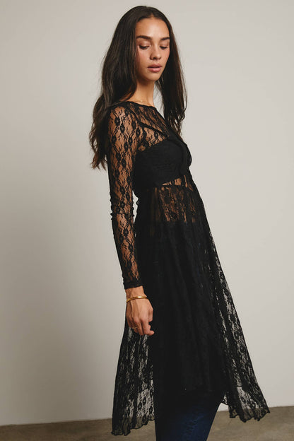 Sheer Lace Layering Dress