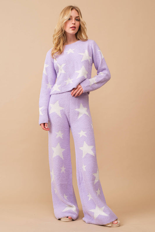 Starry Night Lounge Set - Lavender