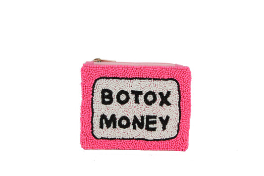 Botox Money Beaded Coin Purse