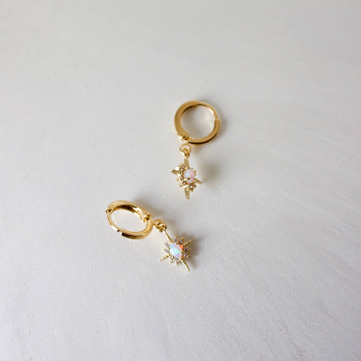 Opal North Star Earrings - Gold - November Moon  