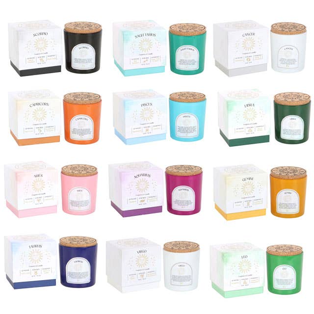 Zodiac Gemstone Crystal Candles - November Moon  