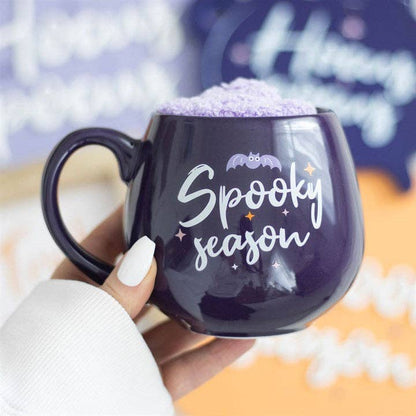 Spooky Season Mug and Fuzzy Socks Set