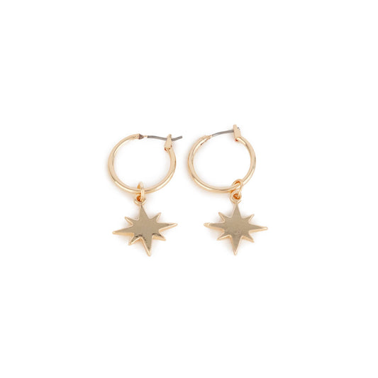 Star Charm Earrings - November Moon  