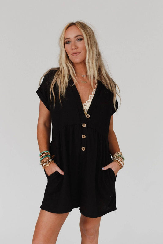 Relaxed Boho Romper - November Moon  