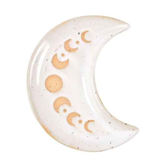 Moon Phase Crescent Ceramic Trinket Tray - November Moon  