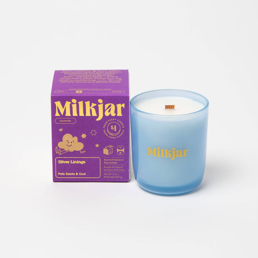 Silver Linings - Palo Santo & Oud Candle - November Moon  