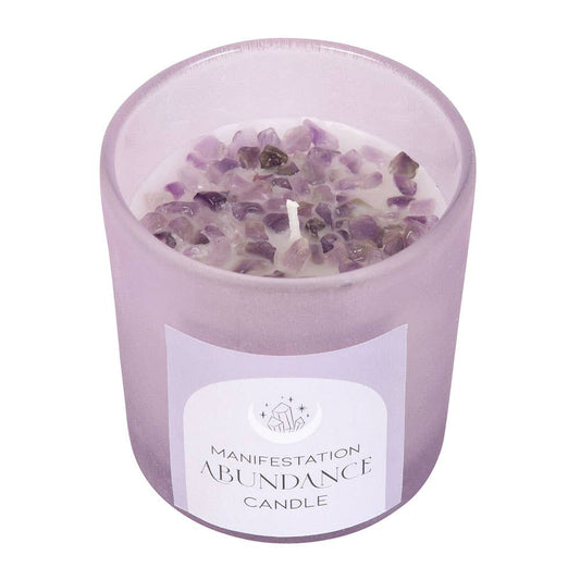 Abundance - French Lavender with Amethyst Candle - November Moon  
