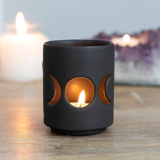 Triple Moon Tealight Holder - November Moon  